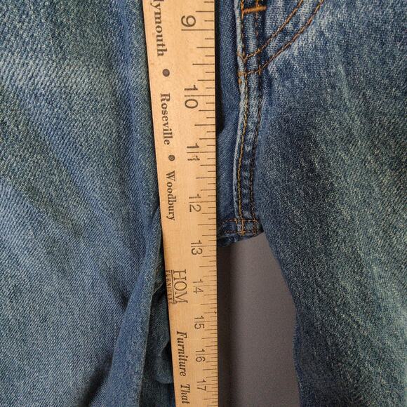 Levis 565 Jeans Mens 34x32 Blue Loose Straight 100% Cotton - Picture 5 of 8